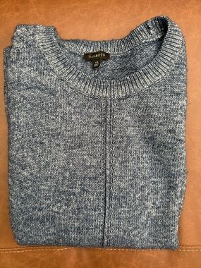 Lower Price! Talbots Heathered Navy Crewneck Sweater